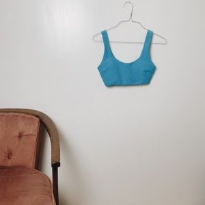 Gymshark Essence Bikini Top- Blue Size Small